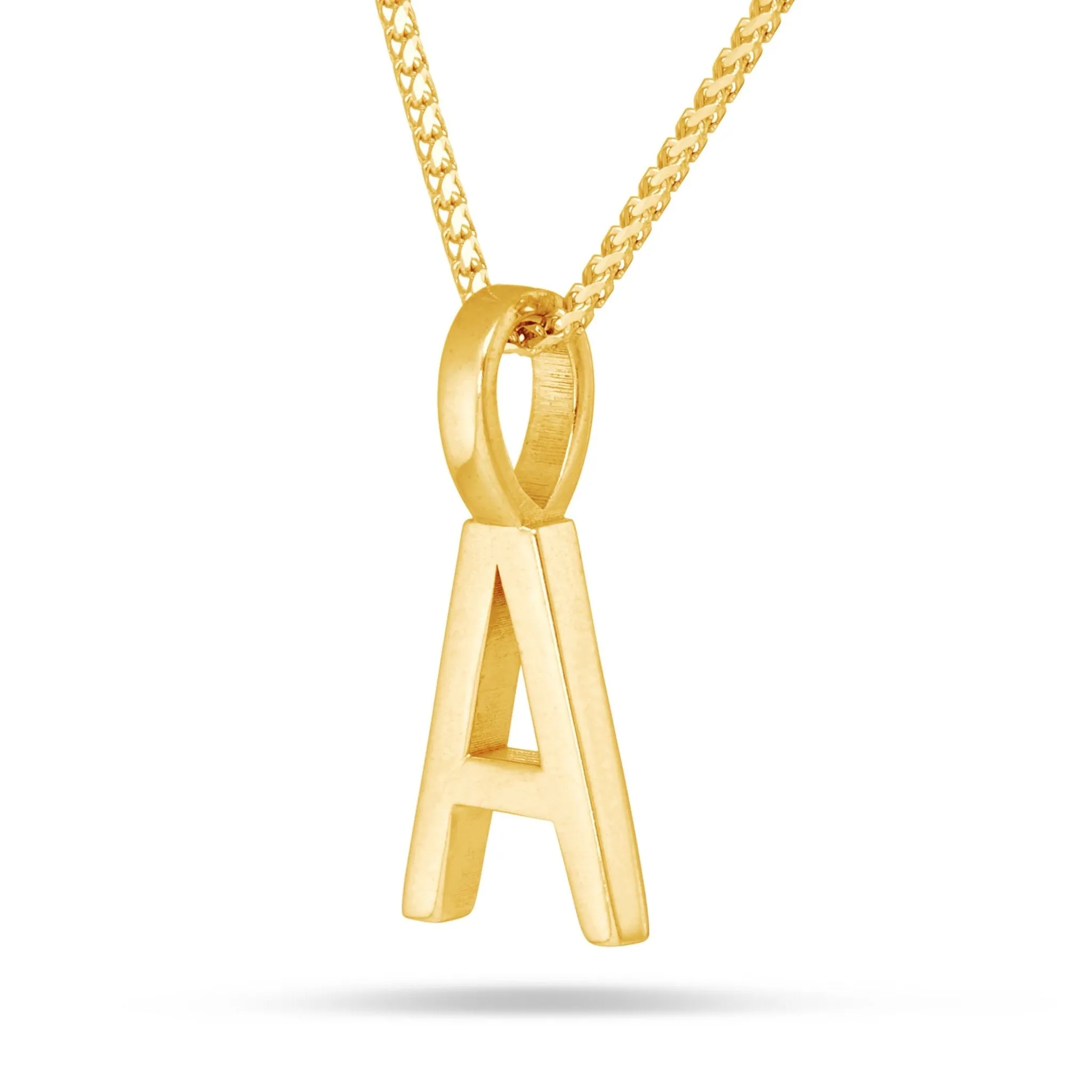 10K Solid Gold Initial Pendant