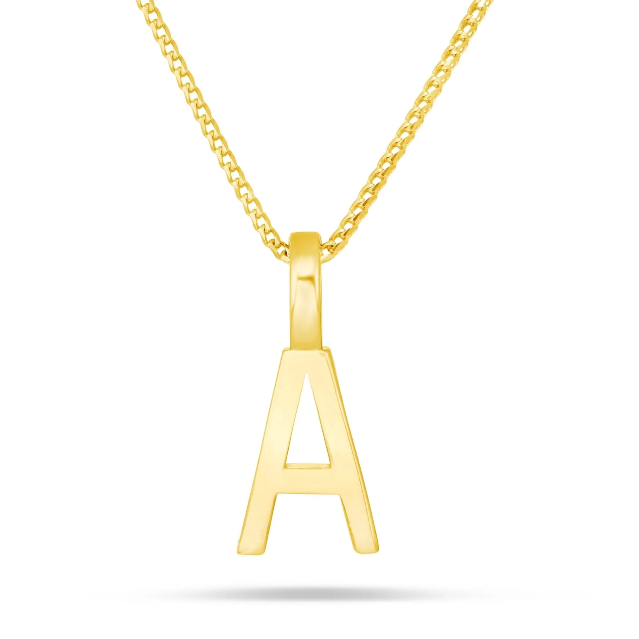 10K Solid Gold Initial Pendant