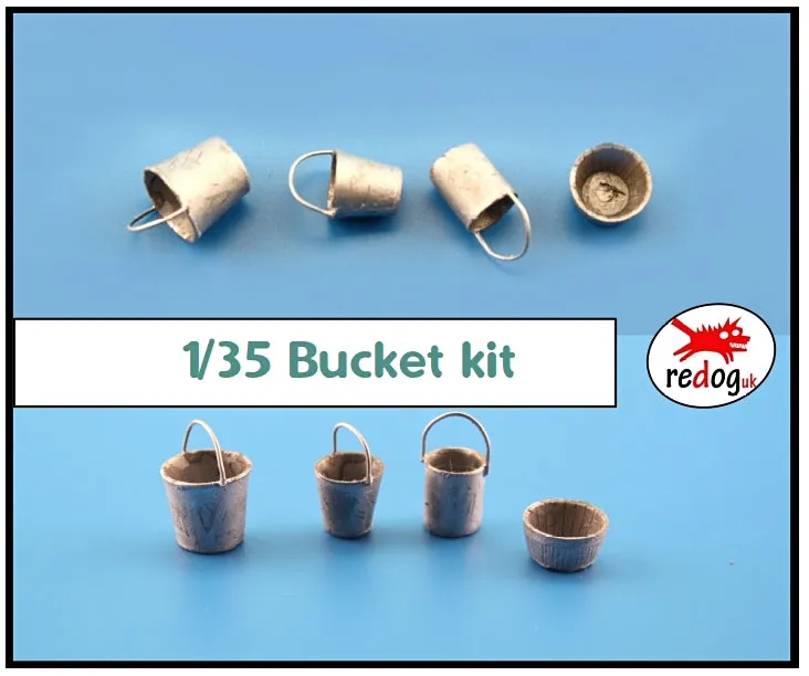 1/35 - Buckets and pots for Scale Model kits /BK1