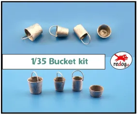 1/35 - Buckets and pots for Scale Model kits /BK1