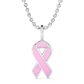 14K Customizable Gold and Enamel Cancer Awareness Ribbon