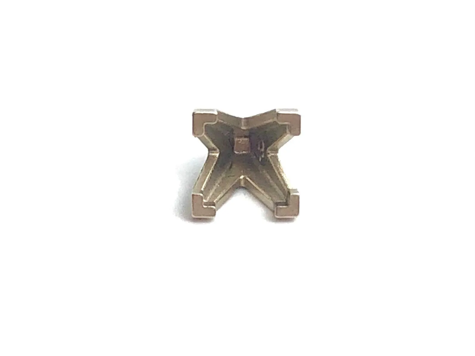 14K White Gold Light Weight Half Round Shanks Sku#SO38P-4.5
