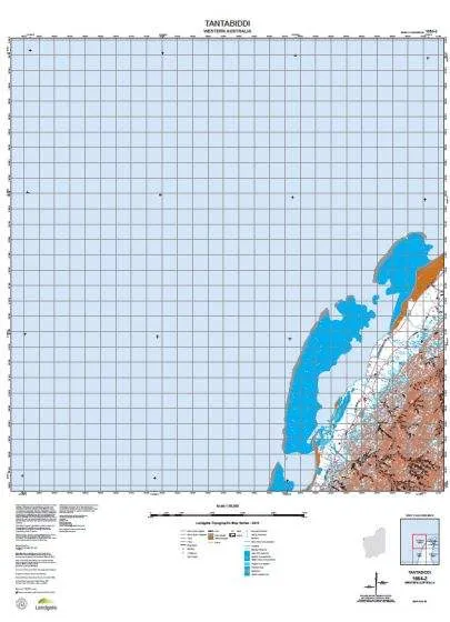 1654-2 Tantabiddi Topographic Map by Landgate (2015)