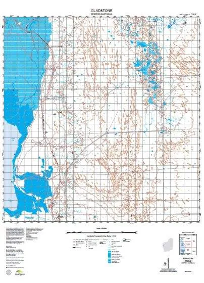 1746-2 Gladstone Topographic Map by Landgate (2015)