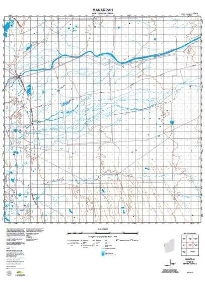 1750-3 Manarrah Topographic Map by Landgate (2015)