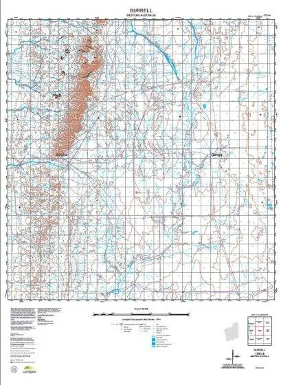1751-4 Burrell Topographic Map by Landgate (2015)