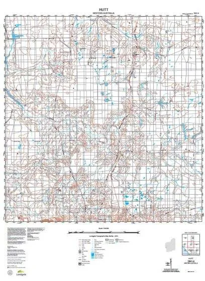 1841-4 Hutt Topographic Map by Landgate (2015)