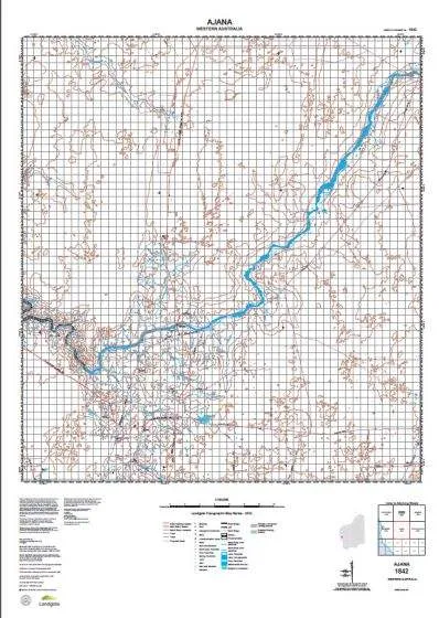 1842 Ajana Topographic Map by Landgate (2015)