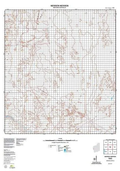 1843 Nerren Nerren Topographic Map by Landgate (2015)