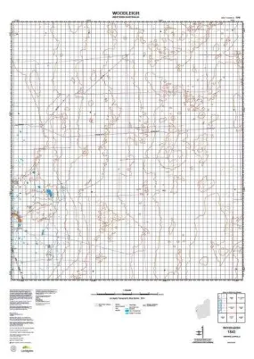 1845 Woodleigh Topographic Map by Landgate (2015)
