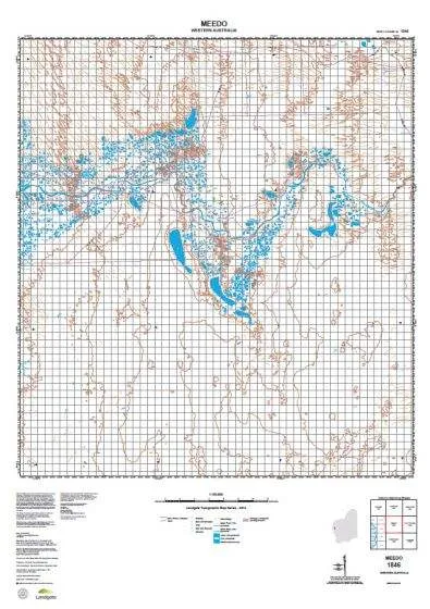 1846 Meedo Topographic Map by Landgate (2015)