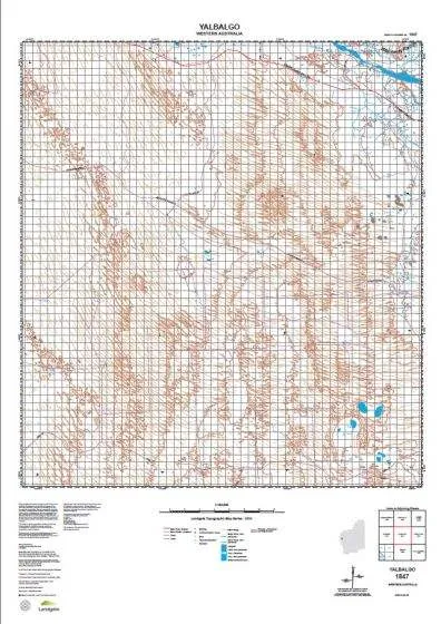 1847 Yalbalgo Topographic Map by Landgate (2015)