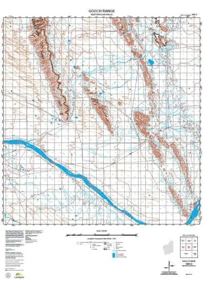 1850-2 Gooch Range Topographic Map by Landgate (2015)