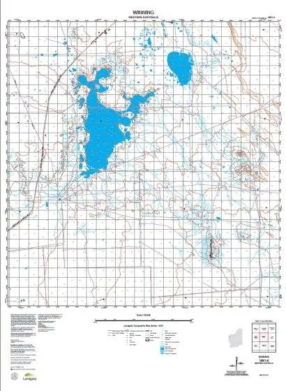 1851-4 Winning Topographic Map by Landgate (2015)