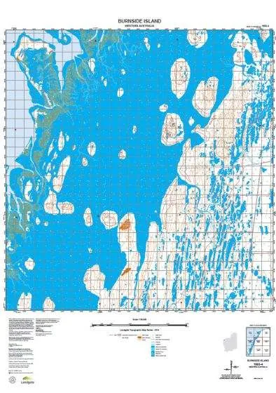 1853-4 Burnside Island Topographic Map by Landgate (2015)