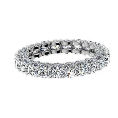 18k White Gold Diamond Eternity Band 2.75cts