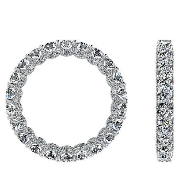 18k White Gold Diamond Eternity Band 2.75cts