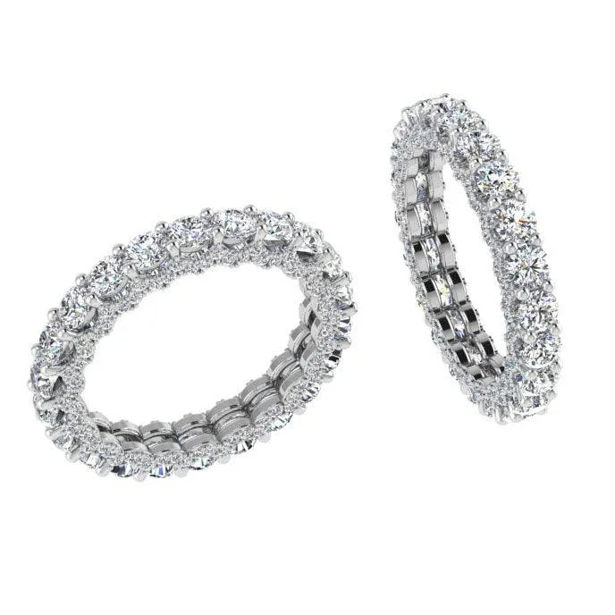 18k White Gold Diamond Eternity Band 2.75cts