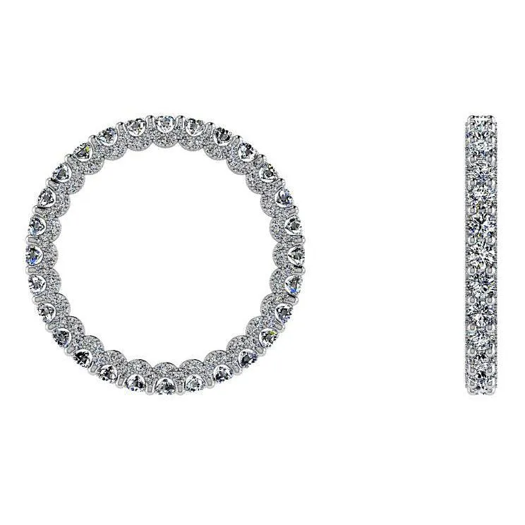 18k White Gold Diamond Eternity Ring 1.50 cts