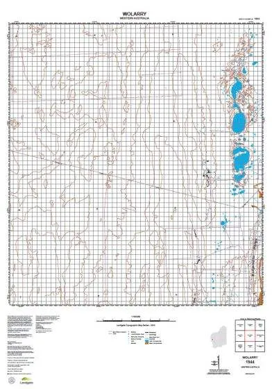 1944 Wolarry Topographic Map by Landgate (2015)