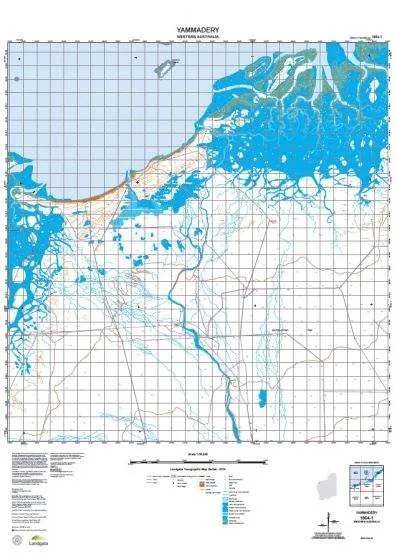 1954-1 Yammadery Topographic Map by Landgate (2015)