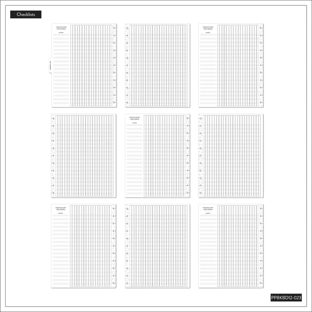 2024 Books & Blooms Teacher Happy Planner Box Kit - Big Teacher Layout  - 12 Months