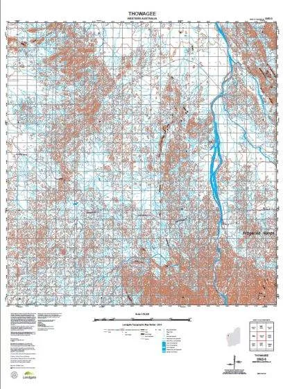 2052-3 Thowagee Topographic Map by Landgate (2015)