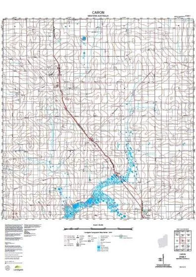 2138-1 Caron Topographic Map by Landgate (2015)