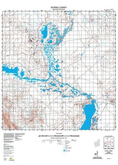 2139-1 Burrillgabby Topographic Map by Landgate (2015)
