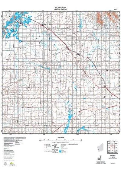 2139-3 Bowgada Topographic Map by Landgate (2015)