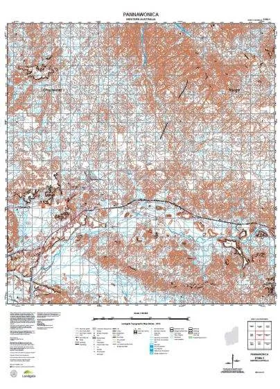 2154-1 Pannawonica Topographic Map by Landgate (2015)