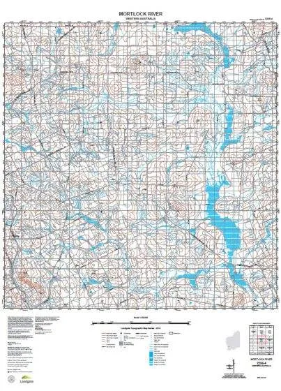 2235-4 Mortlock River Topographic Map by Landgate (2015)