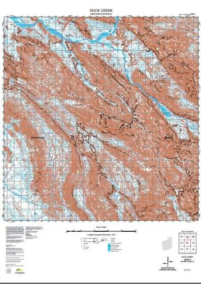 2252-4 Duck Creek Topographic Map by Landgate (2015)