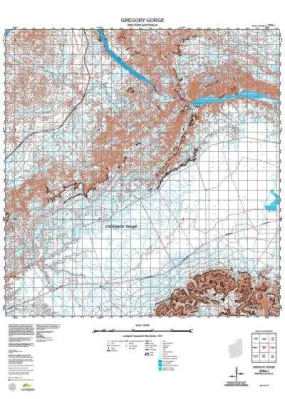 2254-1 Gregory Gorge Topographic Map by Landgate (2015)
