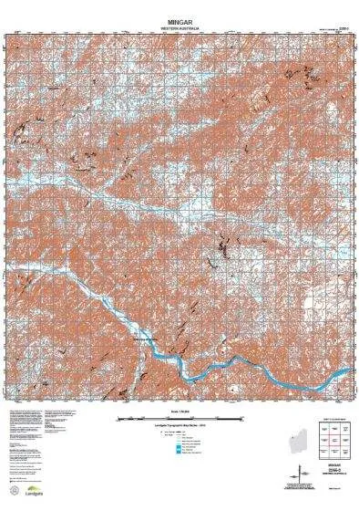 2255-3 Mingar Topographic Map by Landgate (2015)