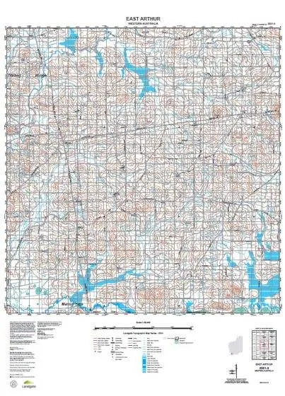 2331-3 East Arthur Topographic Map by Landgate (2015)