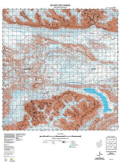 2353-2 Mount Brockman Topographic Map by Landgate (2015)