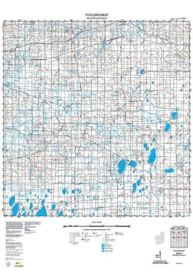 2429-1 Toolbrunup Topographic Map by Landgate (2015)