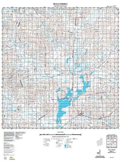 2431-1 Moulyinning Topographic Map by Landgate (2015)