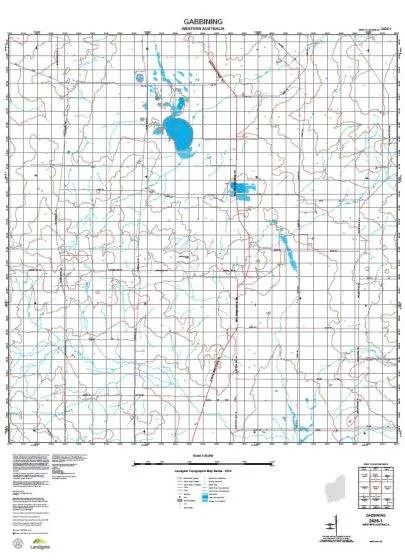 2436-1 Gabbining Topographic Map by Landgate (2015)