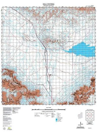 2454-3 Ballyeerina Topographic Map by Landgate (2015)