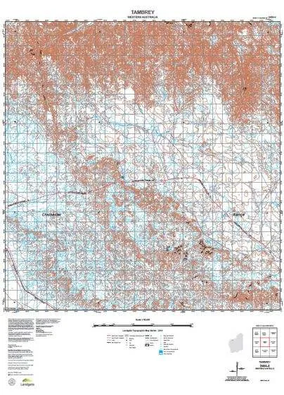 2454-4 Tambrey Topographic Map by Landgate (2015)
