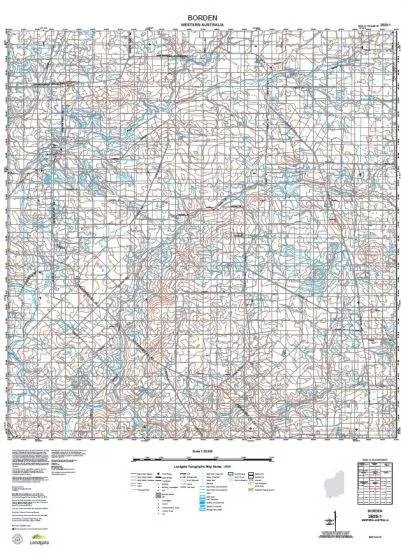 2529-1 Borden Topographic Map by Landgate (2015)