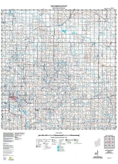 2530-3 Gnowangerup Topographic Map by Landgate (2015)