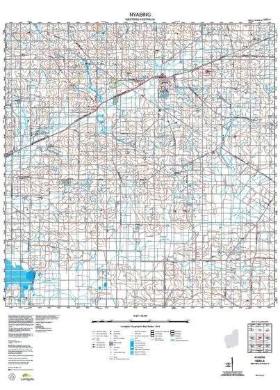 2530-4 Nyabing Topographic Map by Landgate (2015)