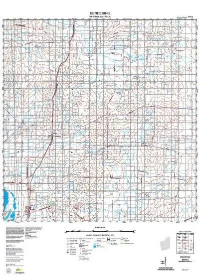 2533-2 Bendering Topographic Map by Landgate (2015)