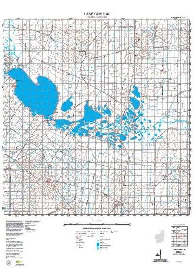 2535-1 Lake Campion Topographic Map by Landgate (2015)