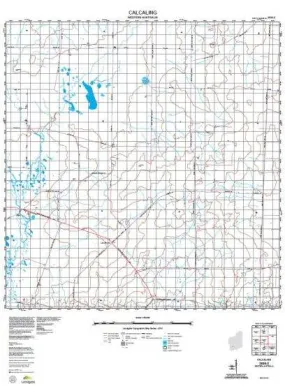 2536-2 Calcaling Topographic Map by Landgate (2015)