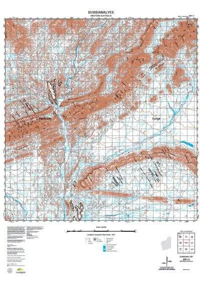2551-4 Bubbawalyee Topographic Map by Landgate (2015)