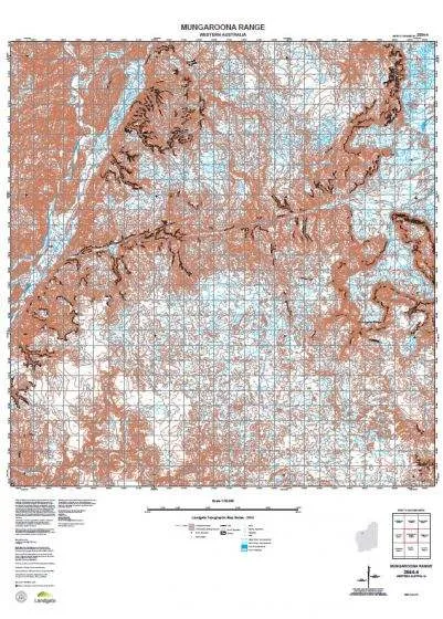 2554-4 Mungaroona Range Topographic Map by Landgate (2015)